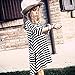 Hatop 1PC Black White Striped Dress Casual Family Clothes Girls Dress