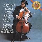 Click here to buy Barber: Cello Concerto; Britten: Symphony for Cello and Orchestra by  Yo-Yo Ma, Samuel Barber, Benjamin Britten, and David Zinman .