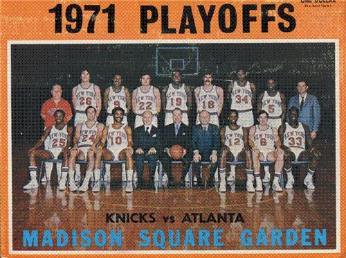 Madison Square Garden Unsigned NBA 1971 New York Knicks / Atlanta Hawks Basketball Playoff Program