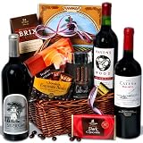 Cheap Deals on Red Wine & Dark Chocolate Gift Basket by GourmetGiftBaskets.com