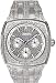 Crystal Stainless Steel Dress Day Date Blue Hands