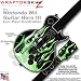 Metal Flames Green Skin by WraptorSkinz TM fits Nintendo Wii Guitar Hero III (3) Les Paul Controller (GUITAR NOT INCLUDED)