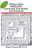 Military Style MGRS/UTM Coordinate Grid Reader & Protractor