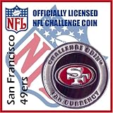 San Francisco 49ers NFL Football Helmet Challenge Coin Poker Card Guard with Air Tite Holder