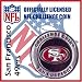 San Francisco 49ers NFL Football Helmet Challenge Coin Poker Card Guard with Air Tite Holder