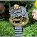 u-hoMEy Miniature Fairy Garden Stone House Statue Home Decoration Outdoor Decor