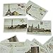 yueton 36 PCS 1 Set Retro Old Travel Postcards Vintage Landscape Photo Picture Poster Post Cards for Collecting