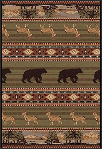 Nubrisa Americana 6588 Multi Runner 2' 7" X 7' 3" Lodge/Outdoor Themed Area Rug