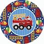 Fire Engine Fun Dessert Plates 8ct
