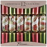 The Gift Wrap Company Tom Smith Christmas Crackers - Botanical Holiday Foil (Pack of 12)