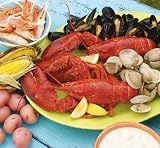 Lobster Gram BSGR3C BOSTON PARTY GRAM DINNER FOR THREE WITH 1 LB LOBSTERS