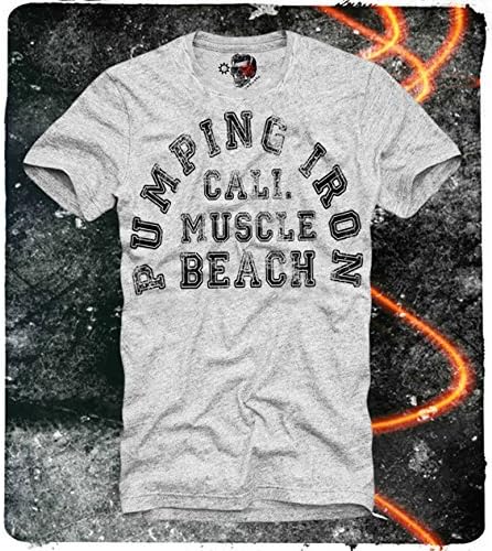 E1Syndicate "PUMPING IRON - CALIFORNIA MUSCLE BEACH" T-SHIRT
