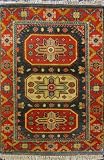 Blue Hand Knotted 2 X 3 Wool Double Knotted Fine Kazak Oriental Area Rug H1488, H1516