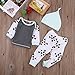 Aliven Baby Boys/Girls Autumn Warm Clothes 3Pcs Outfit Set, Light Green, 70:0-6 mos