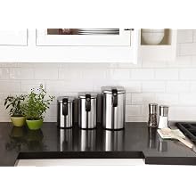 simplehuman Tall/ Pasta Slim Canister, Fingerprint-Proof Stainless Steel