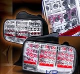 Ford Mustang Led Tail Lights Chrome LED Taillights 2005 2006 2007 05 06 07