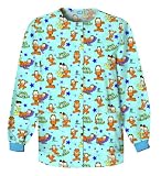Cherokee HQ Uniforms Poly/Cotton Garfield, Curious George, Veterinary and Pediatric Scrub Warm-Up Jackets