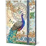Royal Peacocks Punch Studio Magnetic Closure Journal