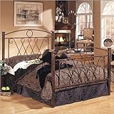 Queen Powell Furniture Cimarron Brushed Copper Metal Panel Bed