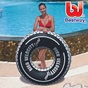 Bestway - Schwimmring Autoreifen, mit Griff, Durchmesser 119 cm - ein super Badespass für jung und alt