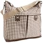 OiOi Chocolate Dot/Snakeskin Hobo Diaper Bag