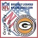 Green Bay Packers NFL Football Helmet Challenge Coin Poker Card Guard with Air Tite Holder