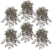 SIX 30" Coleus Artificial Hanging Bushes