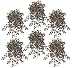 SIX 30" Coleus Artificial Hanging Bushes