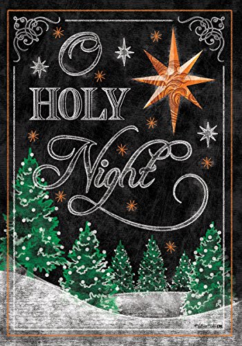 O HOLY NIGHT Star of Bethlehem Christmas Chalkboard 28