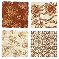Rustic Reds Tumbled Stone Coaster Set of 4