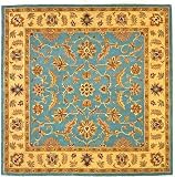 Blue Hand Tufted Wool Agra Rug
