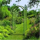 GREEN TIMBER GARDEN ARCH &  FREE GROUND SPIKES