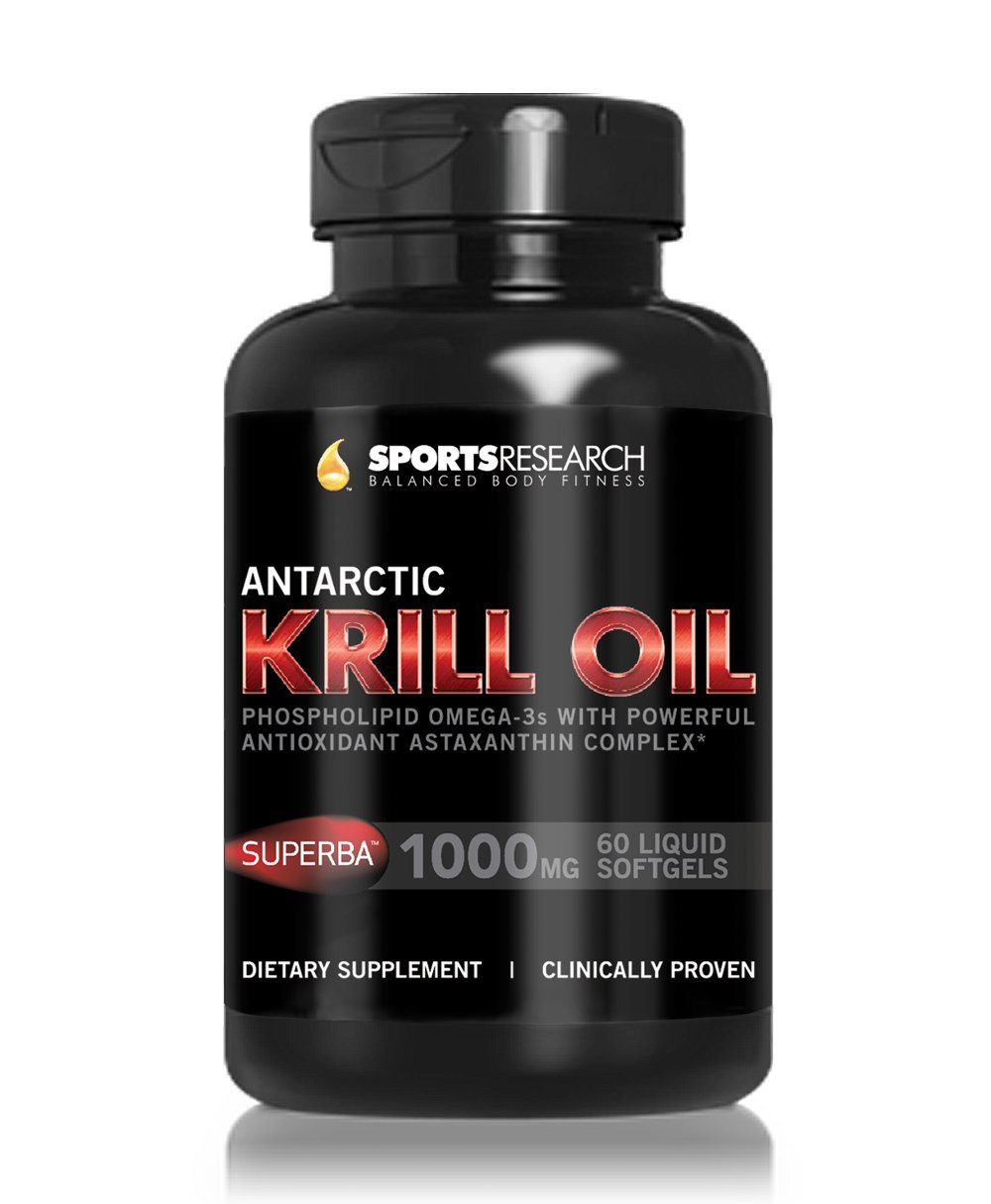 Pure Antarctic Krill Oil with 1000mg of clinically proven Superba per