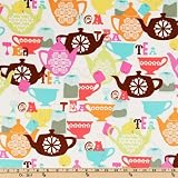 45'' Wide Michael Miller Sweets Tea Time Multi Fabric By The Yard