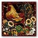 Rooster Harvest by Suzanne Etienne 12"x12" Art Print Poster