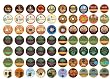 Crazy Cups Coffee Only Sampler, Single-cup coffee pack sampler for Keurig K-Cup Brewers, 70-Count