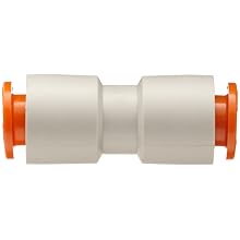 SMC KQ2H09-00A PBT Push-to-Connect Tube Fitting, Straight Union, 5/16" Tube OD
