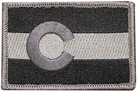 Tenky Colorado State Flag Tactical Us Army Usa Military Morale Badge Velcro Patch