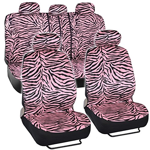 Zebra Car Seat Covers Classic Pink Zebra Animal Print for Car, SUV
