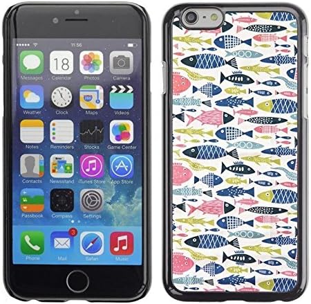 Fish Pink Blue Green Pattern Fishing Phone Case [Customizable by Buyers] [Create Your Own Phone Case] Slim Fitted Hard Protector Cover for iphone 4 4s
