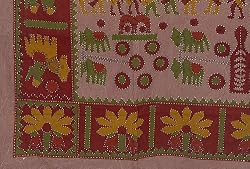 Cotton Bed Covers Block Print Home Accessories (bcov489)