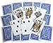 Ace All Plastic Playing Cards, Bundle of 6 Decks, with 6 Color Dot White Dice