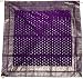 Purple Meenakari Table Cover from Banaras with Woven Elephants and Peacocks - Pure Silk