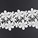 Yontree Floral Venise Lace Applique Sewing Trim Bridal Wedding Applique White 2 yards ¡­