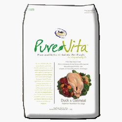 Pure Vita Duck & Oatmeal Dog Food 5 lb.