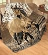 Horse Fleece Throw Blanket By Collections Etc