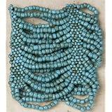 Cuff Bracelet - Turquoise - Beaded Stretch Style, Indonesian
