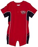 MLB Infant/Toddler Boys' Arizona Diamondbacks Mesh Dazzle Romper (Red, 12 Months)