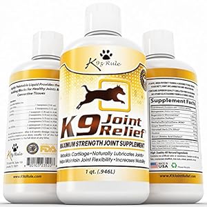 K9 Joint Relief, 32 Ounce, Premium Quality Liquid Glucosamine for Dogs, Relieves Hip and Joint Pain K9 Joint Relief, 32 Ounce, Premium Quality Liquid Glucosamine for Dogs, Relieves Hip and Joint Pain