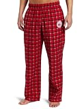 NBA Men's Philadelphia 76ers One Color Logo Flannel Pant (University Red Plaid, Large)